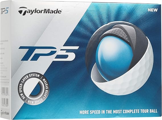 TaylorMade TP5 Golf Balls (One Dozen), White, Large