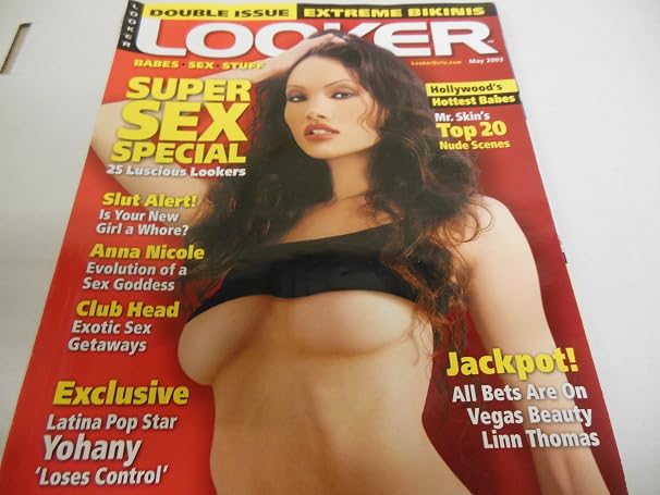 Looker Men's Magazine "Anna Nicole" "Linn Thomas" May 2003