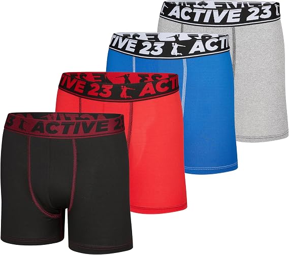Boys Boxer Briefs - Pack of 4, 5 or 6 - Comfortable and Durable Underwear