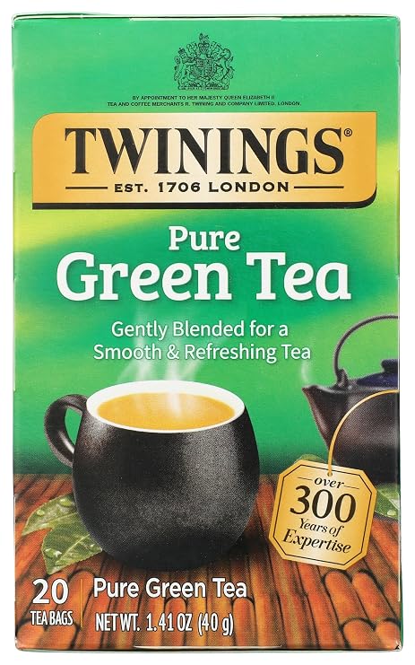 Twinings Green Tea, 1.48 Ounce Box 20 individual tea bags