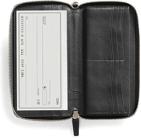Black Onyx Women's Windsor Checkbook Wallet - Black Onyx