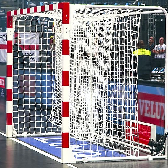 Heavy Duty 1/16'' Handball Goal Nets (White) (Single or Pair) Professional Quality for Your Handball Court [Net World Sports]