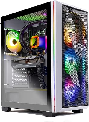 Skytech Gaming Skytech Chronos Gaming PC Desktop AMD Ryzen 7 7700X 4.5 GHz, RTX 3070 Ti, 1TB NVME SSD, 32G DDR5 RGB, 750W Gold PSU, 360mm AIO, AC Wi-Fi, Windows 11 Home 64-bit