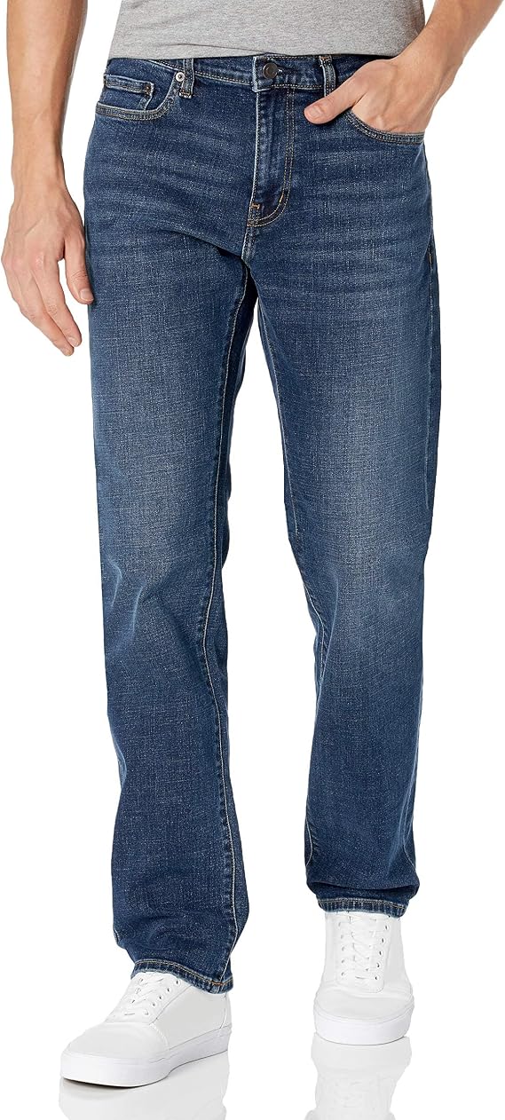 Amazon Essentials Men's Straight-Fit Stretch Jean - Discontinued Colours