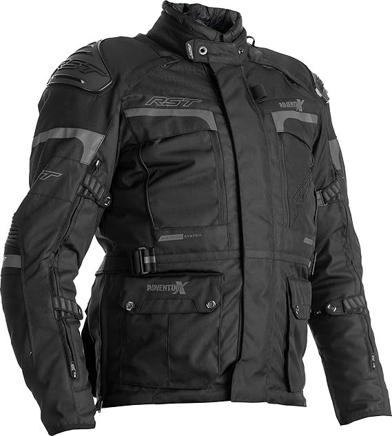 RST Pro Series Adventure-X CE Mens Black Textile Motorcycle Jacket 46''