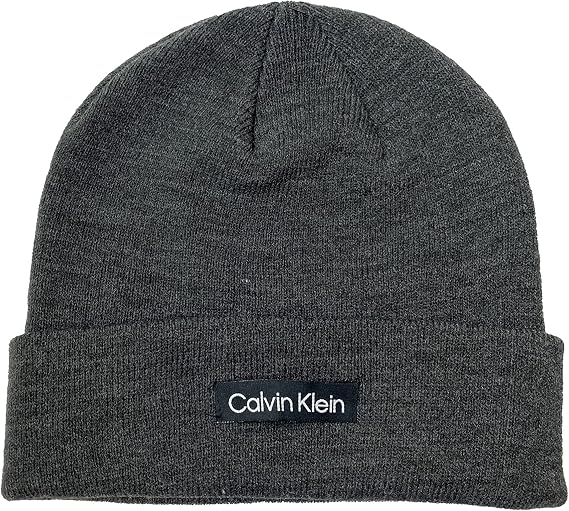 Calvin Klein Men`s Logo Cuff Beanie