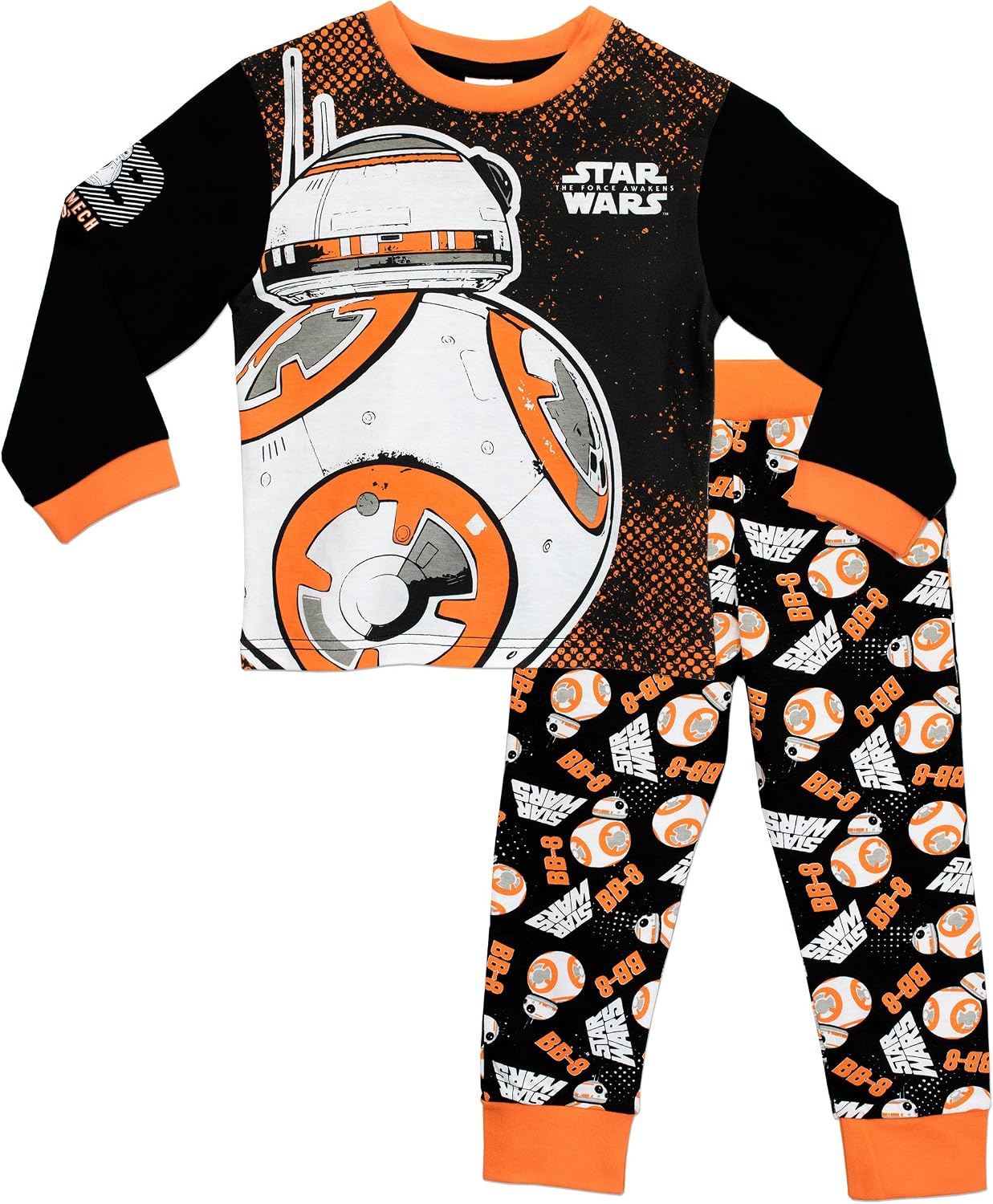 Star Wars Pyjamas | BB8 Boys Pyjamas | Long Sleeve Boys' Pyjama Sets | 100% Cotton Kids Pjs