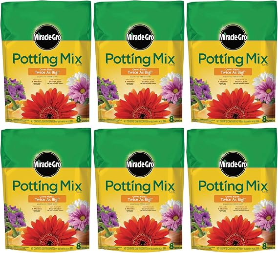 Miracle-Gro Potting Mix 8 QT MGRO POTTING MIX, 6-Pack