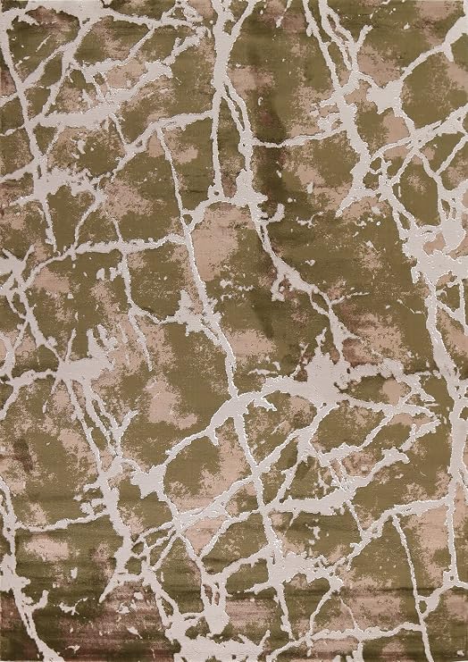 Abstract Transitional Green Turkish Area Rug Turkish Carpet 10x13