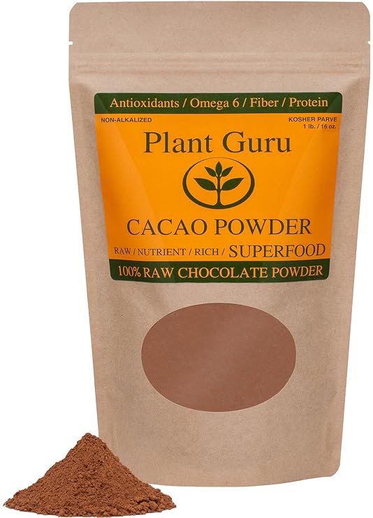 Raw Cocoa/Cacao Powder 1 lb. Arriba National Bean From Ecuador