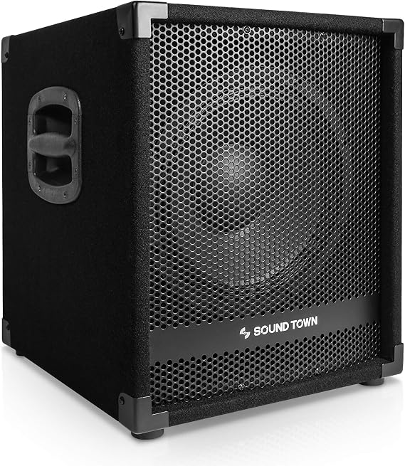Sound Town METIS Series Powered Subwoofer 1400 Watts 12, with Class-D Amplifiers, 3 Voice Coil (METIS-12SPW)