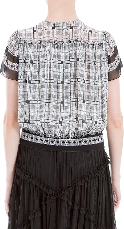 Max Studio London Womens Printed Knit Blouse