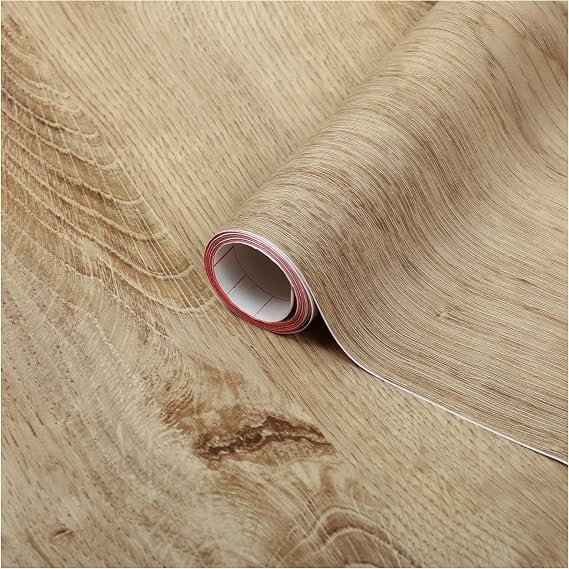 d-c-fix 346-0668 Decorative Self-Adhsive Film, Ribbeck Oak, 17" x 78" Roll