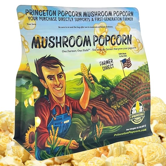 Princeton Popcorn Mushroom Kernels, 2 lb - Non-GMO, Farmer-Direct