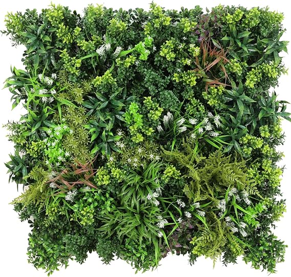 Designer Plants Ultra Luxury Amazon Jungle Vertical Garden Panels | Green Wall Panels for Outdoor, Indoor, Home, Garden & Backyard Decor | Commercial Grade UV Resistant | 40X40 Inches