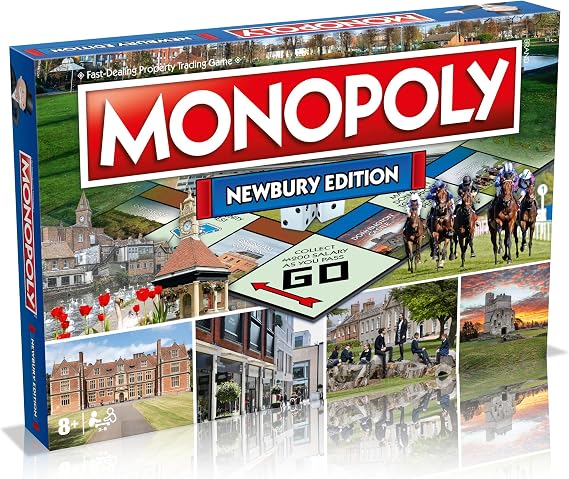 Winning Moves Newbury Monopoly Board Game, Tour around the board, buy, sell and trade your way to success, makes a great gift for ages 8 plus