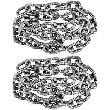 2 Pack 6 Feet Halloween Chains Plastic Chains Props Decoration Prison Chain for Halloween Party Decoration Cosplay Accessory