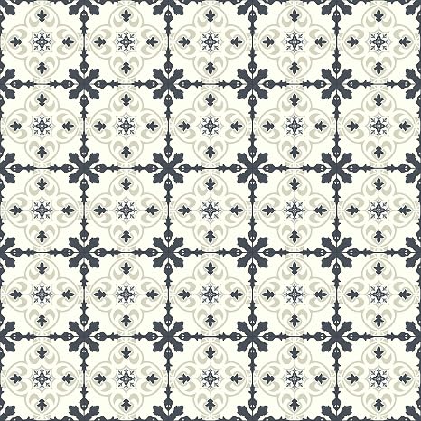 Vinyl Flooring Regal Tile Effect Easy DIY Elegant Vinyl Flooring Roll | Non-Slip Easy Clean Waterproof Lino Vinyl Floor | Kitchen Bathroom Hallway Flooring (Regal Tile, 2m x 3m)