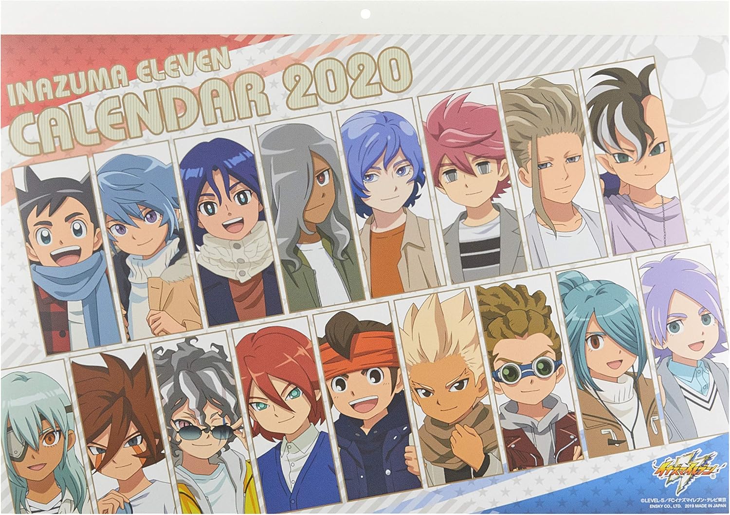Ensky Inazuma Eleven 2020 Calendar