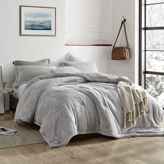 Original Plush Coma Inducer Full Oversized Comforter, Silver Stone