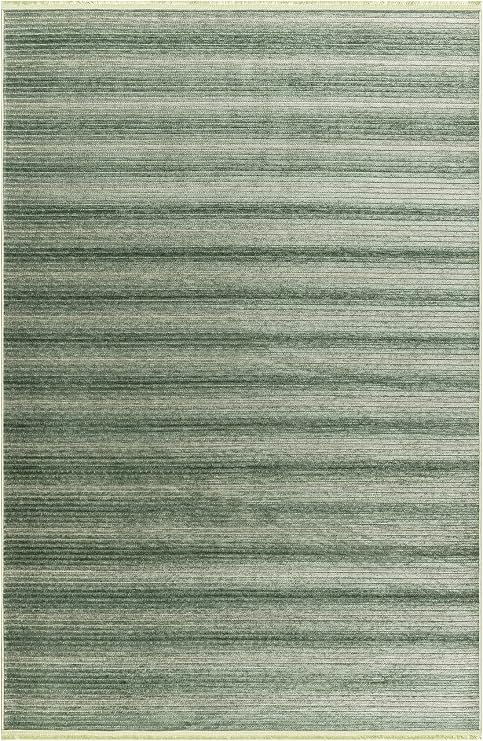Stripe Yeşil Kilim Kaymaz Taban Salon Oturma Odası Antre Halısı 33011a, 80 x 150