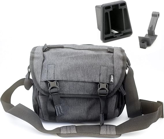 Trigo for Brompton Mini Bag + Front Luggage Block Camera/Battery Bag (Ortlieb O Bag Alternative) in Black, Small