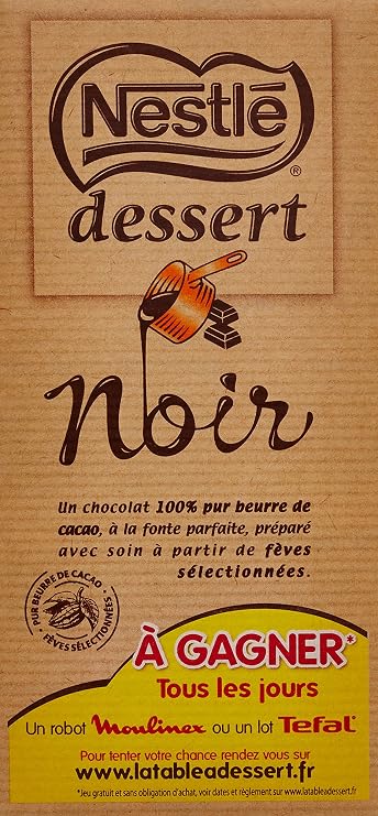 Nestle Dessert Baking Chocolate 52% (7.2oz)