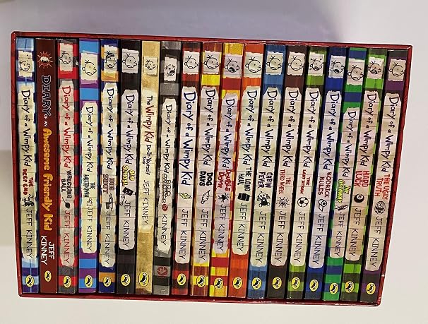 Jeff Kinney Diary of a Wimpy Kid 19 Books Series Complete Collection Boxed Set