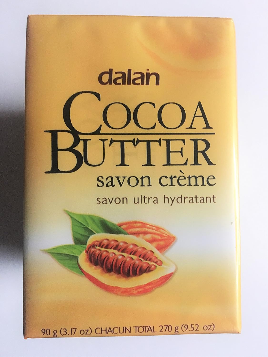 B'Ellens Dalan Cream Soaps - 3 Pack Cocoa Butter 90g 3.17 oz Chacun Total 270g 9.52 oz
