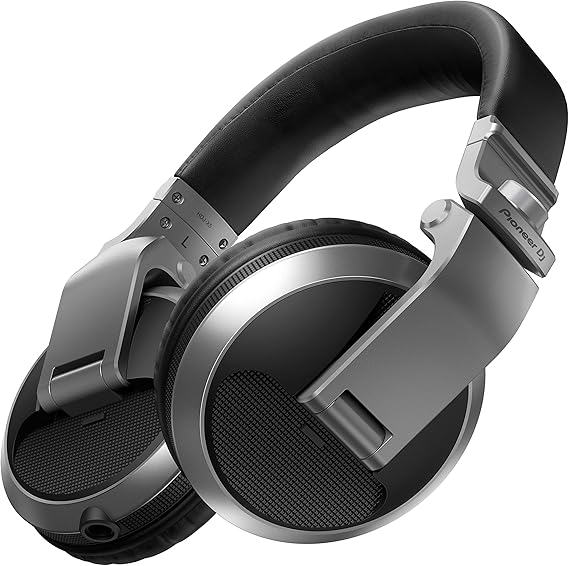 Pioneer DJ HDJ-X5-S Professional DJ Headphone, SILVER