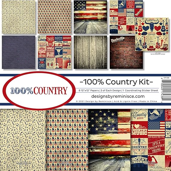 Reminisce 100% Country Scrapbook Collection Kit