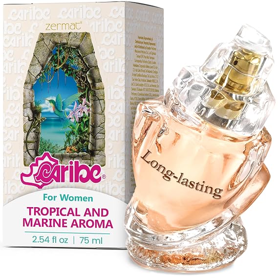 Zermat Caribe | Fruity Floral Perfume for Women| Long-Lasting Eau de Parfum| Tropical Fruits Jasmine Hibiscus | Vanilla Rose Perfume Inspired | Women Cologne Gift for Women | 2.54 oz / 75 ml