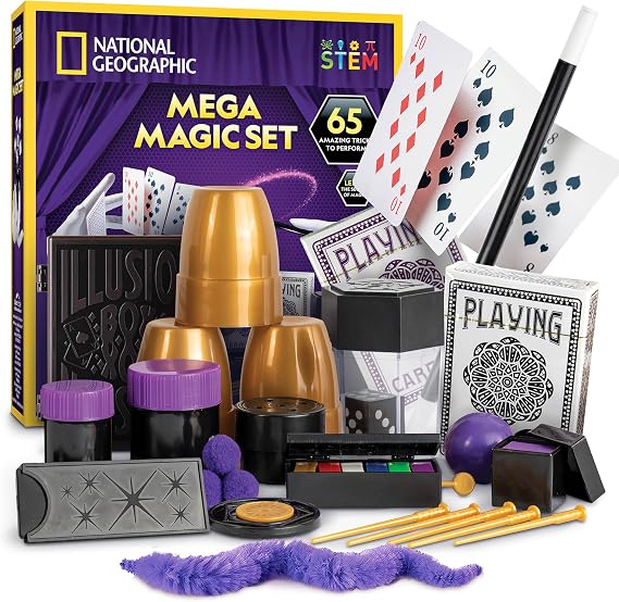 National Geographic Mega Magic Set with 65 Tricks and Video Guide