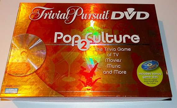 Hasbro 2 to 6 Players. - Trivial Pursuit - DVD Pop Culture 2Nd Edition