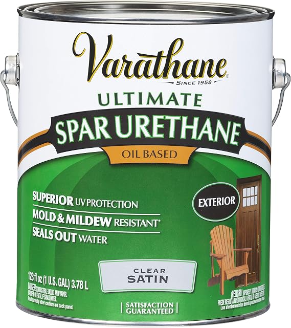 1 gal Rust-Oleum 9331 Clear Varathane Oil-Based Spar Urethane, Satin