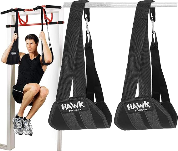 Hawk Sports Ab Straps for Men and Women, Ab Workout Equipment for Maximum Fitness and Bodybuilding Gains, Exercise Equipment for Fat Burning and Strength Training, Lifting Straps for Six Pack Abs