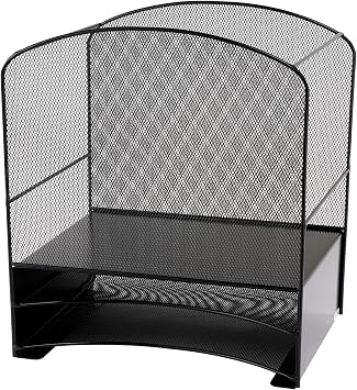 Safco Products 3260BL Onyx Mesh Hanging File with 2 Horizontal Sorters, Black