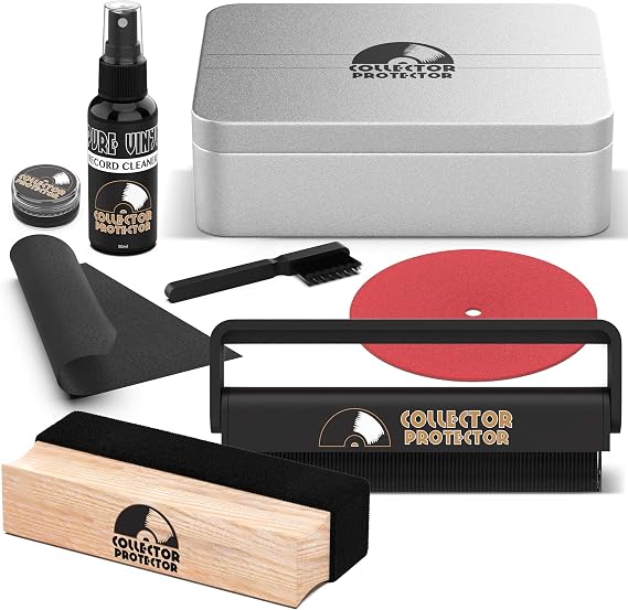 Vinyl Record Cleaning Kit with Brush, Cleaner & Stylus Cleaning Gel