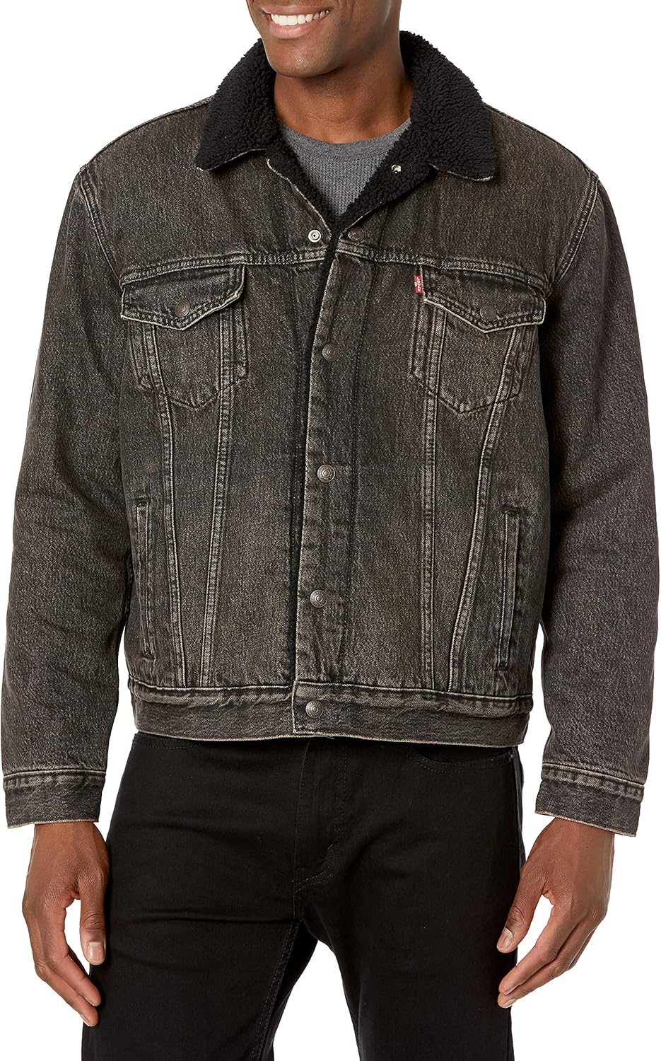 Levis Mens Sherpa Trucker Jacket