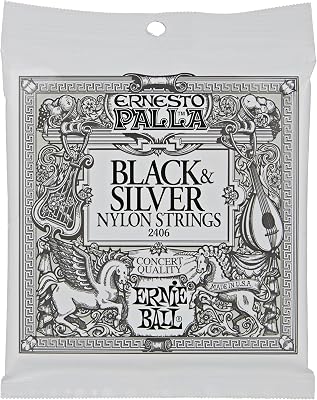 Ernie Ball 2403 Ernesto Palla Nylon Clear and Silver Classical Tie On Set
