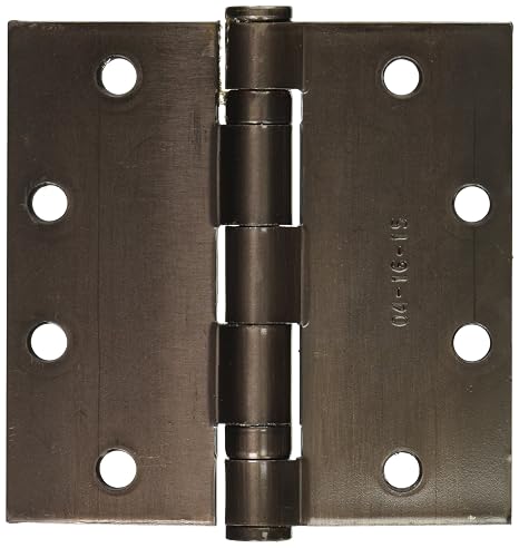 Hager 1279B0045004510A Architectural Hinge, 4.5"x4.5", US10A Finish (Pack of 3)