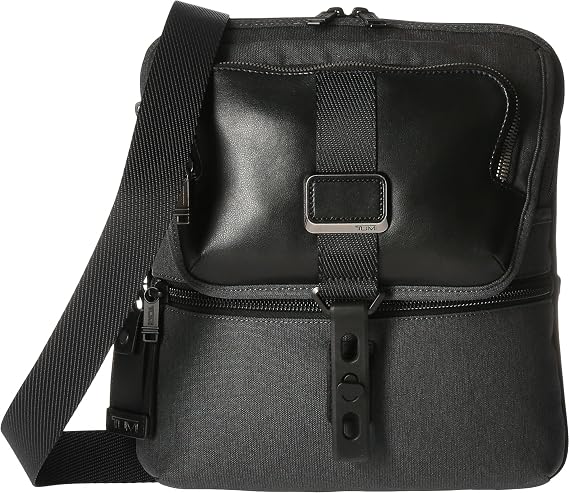 Tumi Alpha Bravo - Arnold Zip Flap Messenger Bag, 32 cm, 4 1/3 liters, Grey (Anthracite)