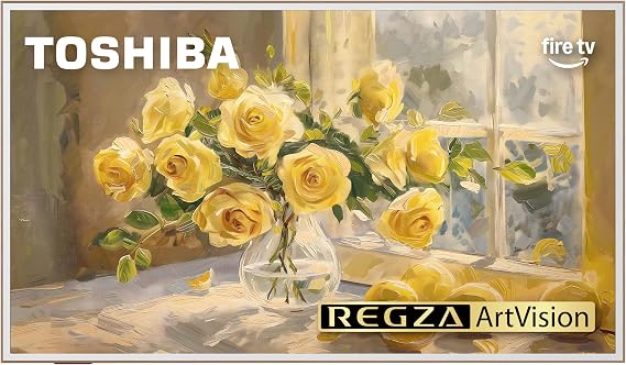 Toshiba 55" G700 Series ArtVision 4K UHD Smart Fire TV (55G700SU, 2026 New) - QLED, Native 165Hz, Art Gallery Mode, Anti-Glare Screen, REGZA