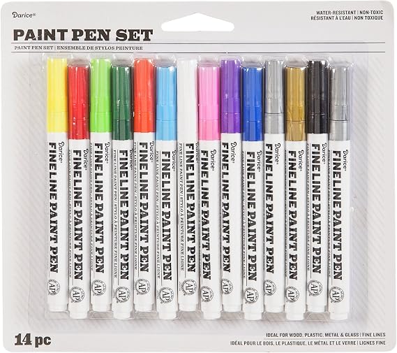 DARICE Paint Pens Set, Assorted