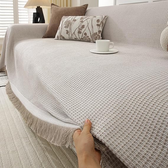 YDKGL Washable Couch Covers for Sofa Slipcover Protector Brown 71"x118"