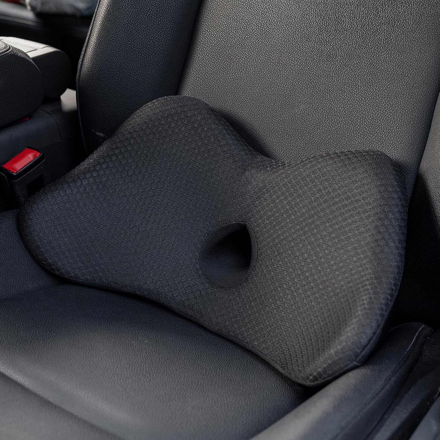 2-In-1 lumbar Support Pillow for Car, Memory Foam Ergonomic Lumbar Pillow, Gap Filler Between Seat and Backrest, Adults Seat Cushion for Car Seat Driver.
