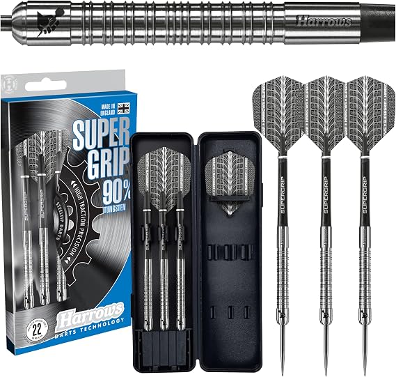 Harrows Super Grip Darts Supergrip Steeltip 22 g