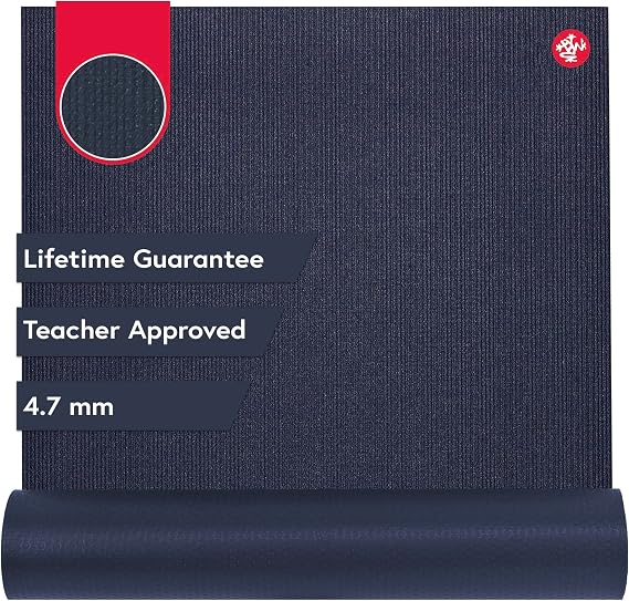 Manduka PROlite Yoga Mat 4.7mm | Lifetime Durability | Hygienic Construction | Teacher Approved