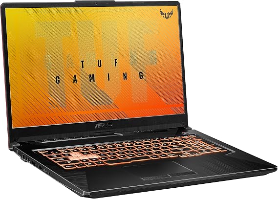 ASUS TUF Gaming A17 Gaming Laptop, 17.3a 144Hz FHD IPS-Type Display, AMD Ryzen 5 4600H, GeForce GTX 1650, 8GB DDR4, 512GB PCIe SSD, RGB Keyboard, Windows 11 Home, Bonfire Black Color, FA706IH-RS53