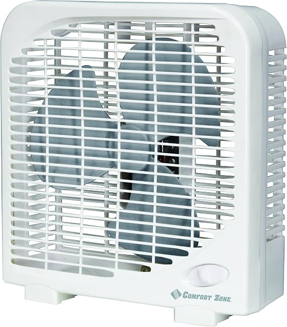Comfort Zone 9 Inch Portable Box Fan